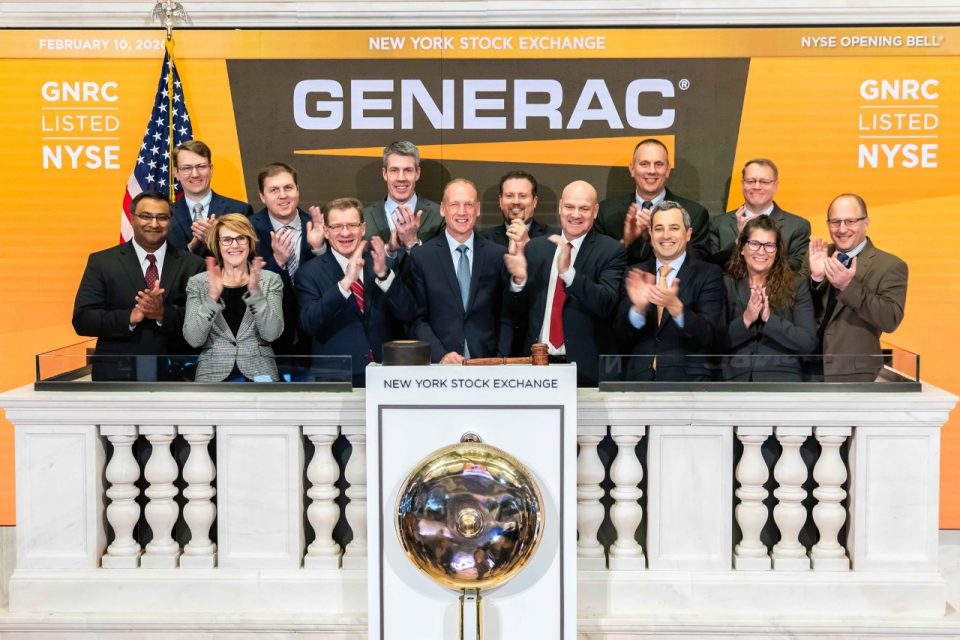 Generac repunta 746% en una década en el NYSE