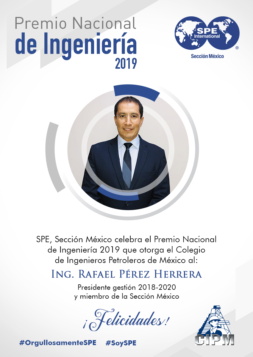 CIPM entrega a Rafael Pérez Herrera Premio Nacional de Ingeniería 2019