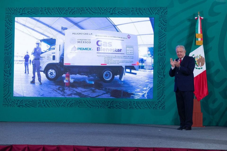 El presidente Andrés Manuel López Obrador enfatizó que la creación de Gas Bienestar ayudará a controlar los precios del Gas LP
