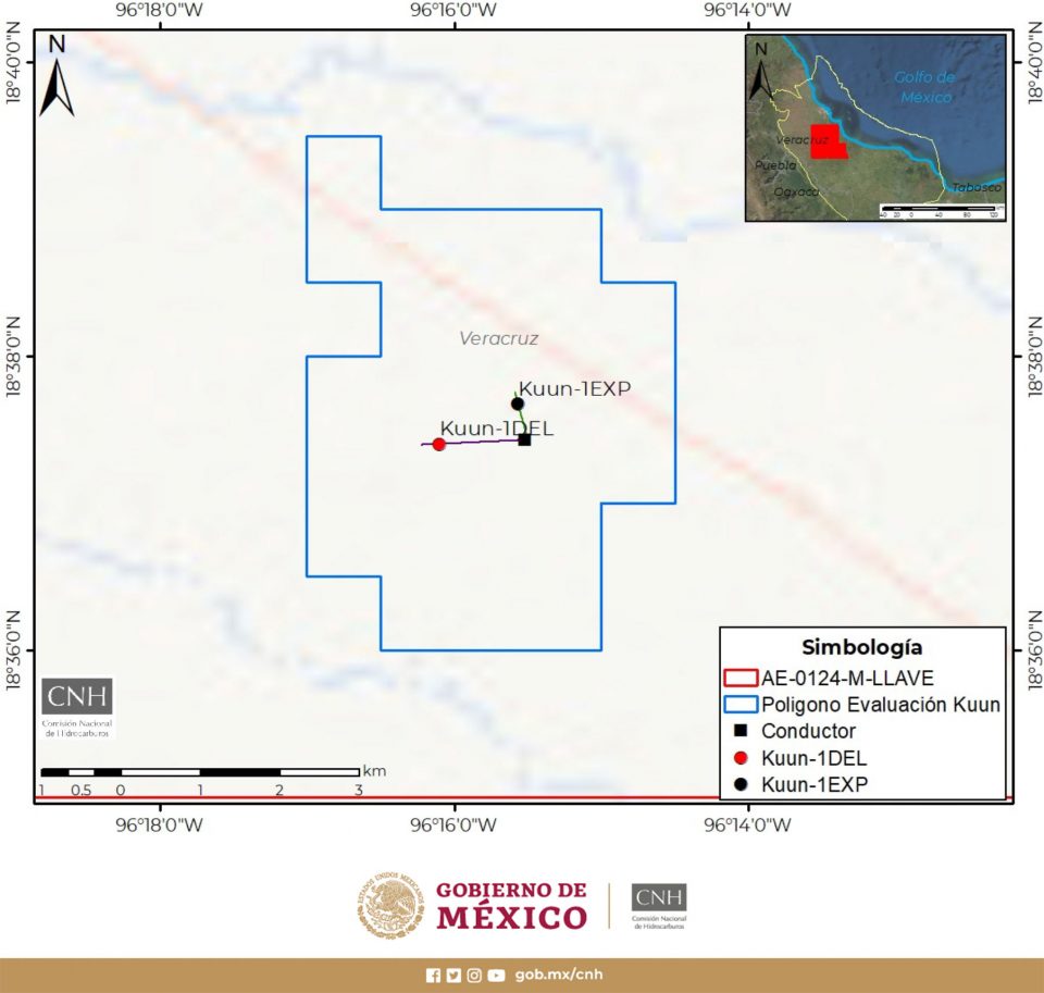 Aprueban a Pemex evaluación de descubrimiento Kuun-1EXP en Veracruz