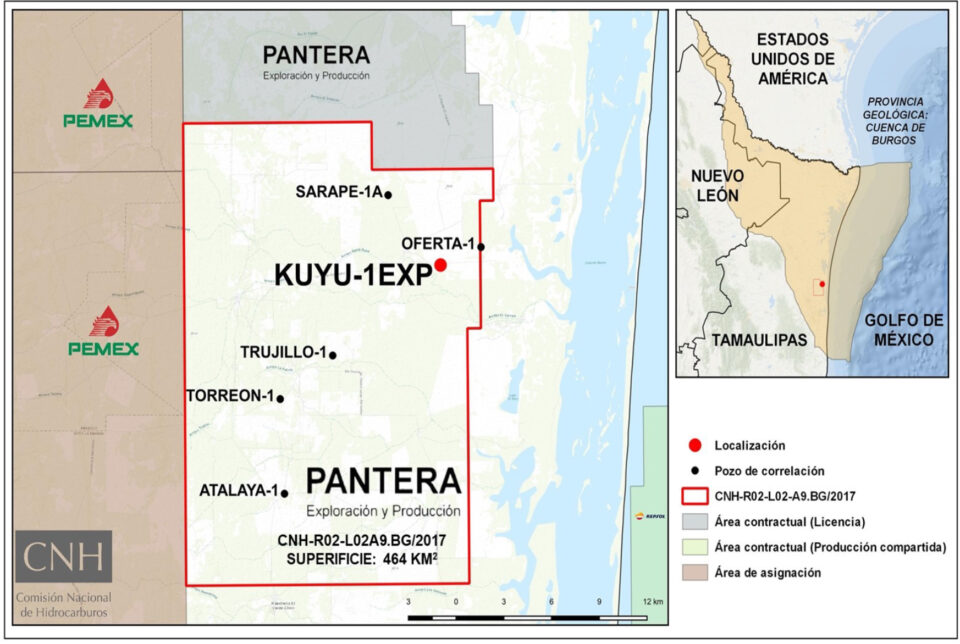 Autorizan a Pantera E&P prórroga de exploración en Tamaulipas