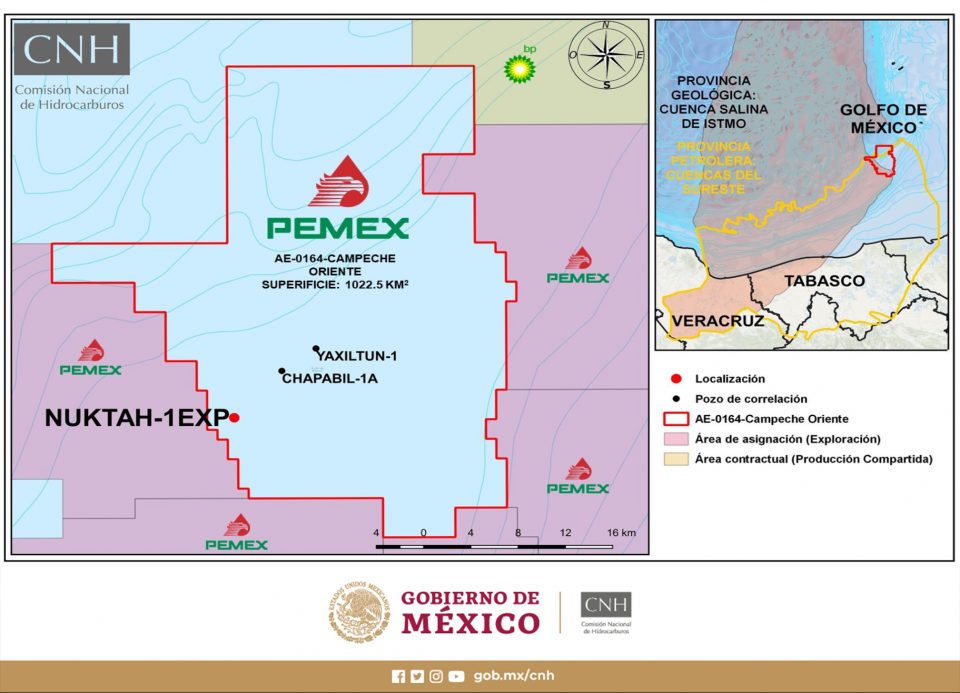 Pemex invertirá 51 mdd en pozo Nuktah-1EXP