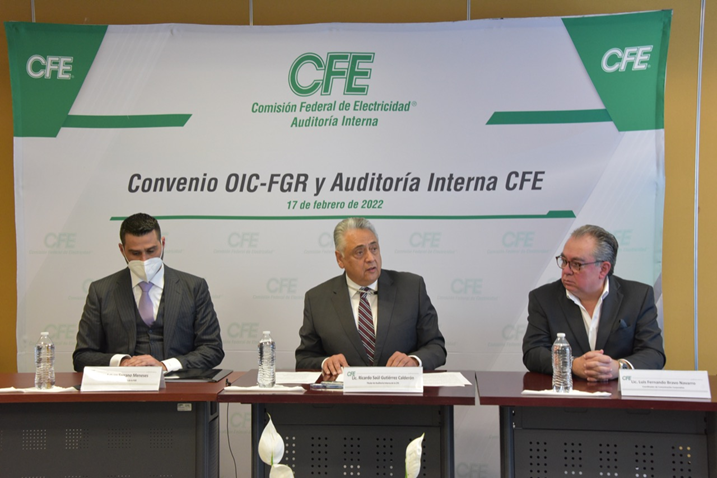 CFE y FGR firman acuerdo para erradicar la corrupción