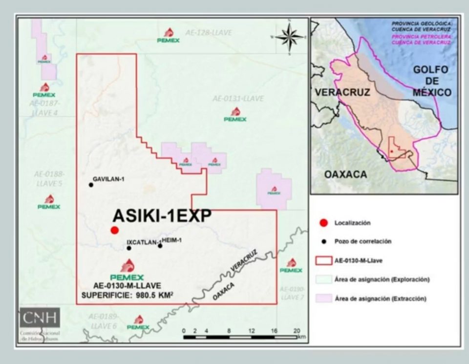 Aprueban a Pemex producción temprana en pozo Asiki-1EXP