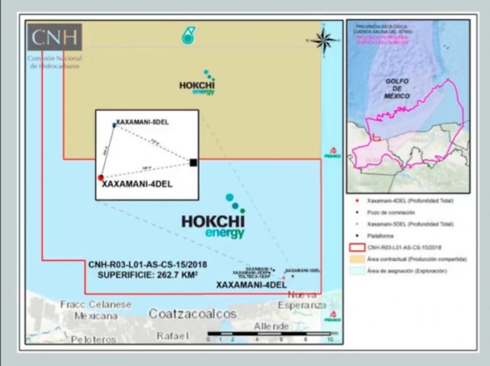 Hokchi Energy invertirá 128 mdd para periodo adicional de exploración