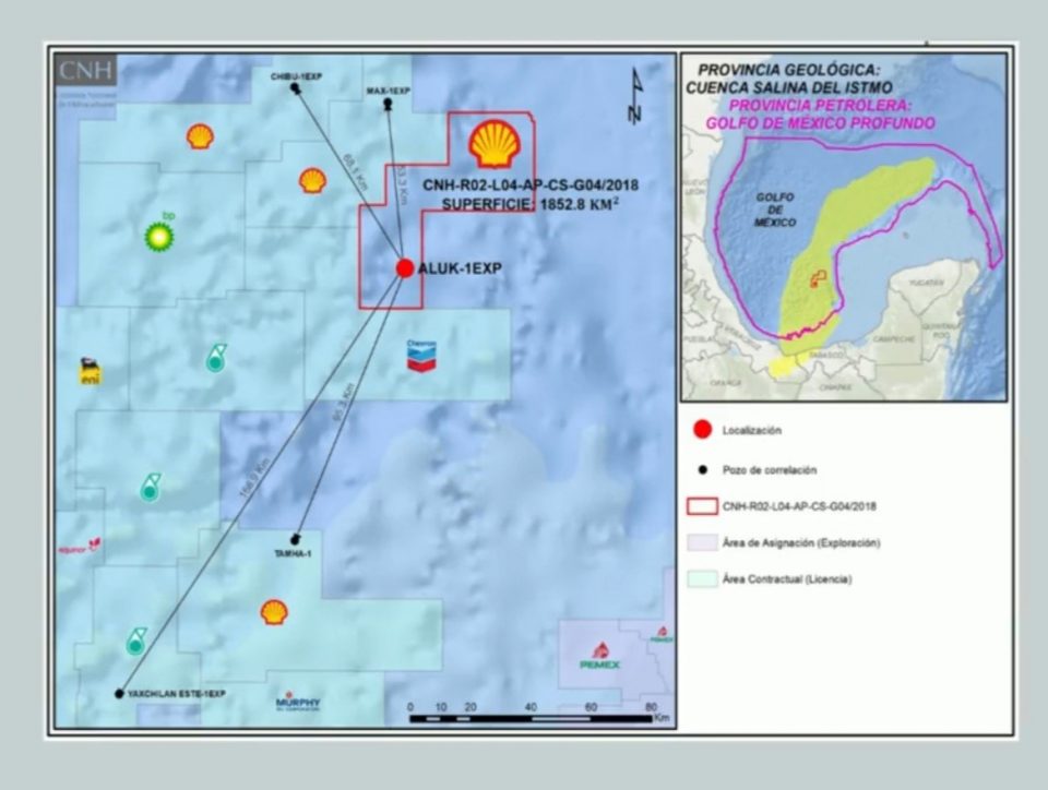 Shell cede a Pemex participación de área contractual en aguas profundas