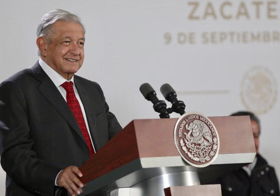 El presidente Andrés Manuel López Obrador ofreció su total apoyo y respaldo al pueblo zacatecano, principalmente en temas de seguridad y política social.