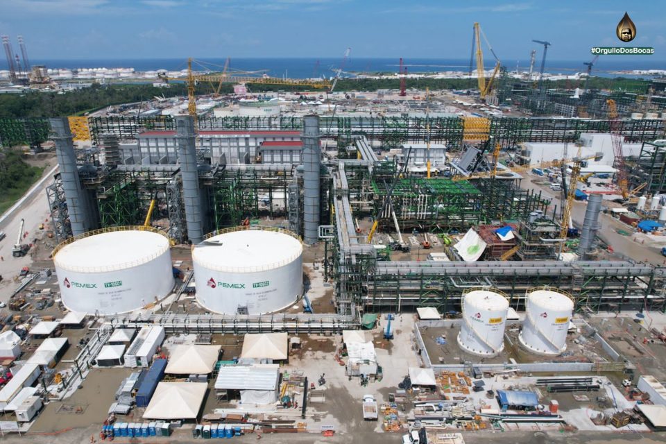 La refinería Olmeca en Dos Bocas contará con su propia planta de cogeneración para ser autosuficiente en el suministro eléctrico.
