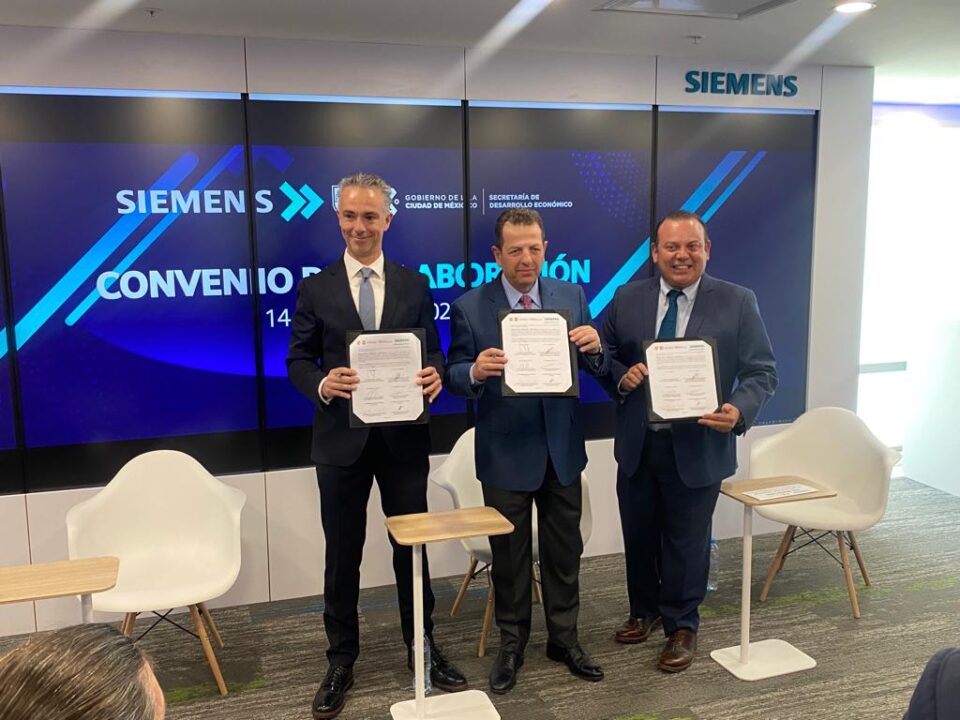 Siemens y Sedeco firman convenio para impulsar la tecnología sustentable en la CDMX