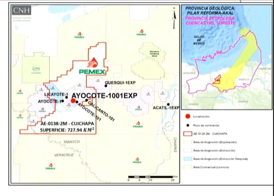 Autorizan a Pemex perforar pozo exploratorio Ayocote-1001EXP