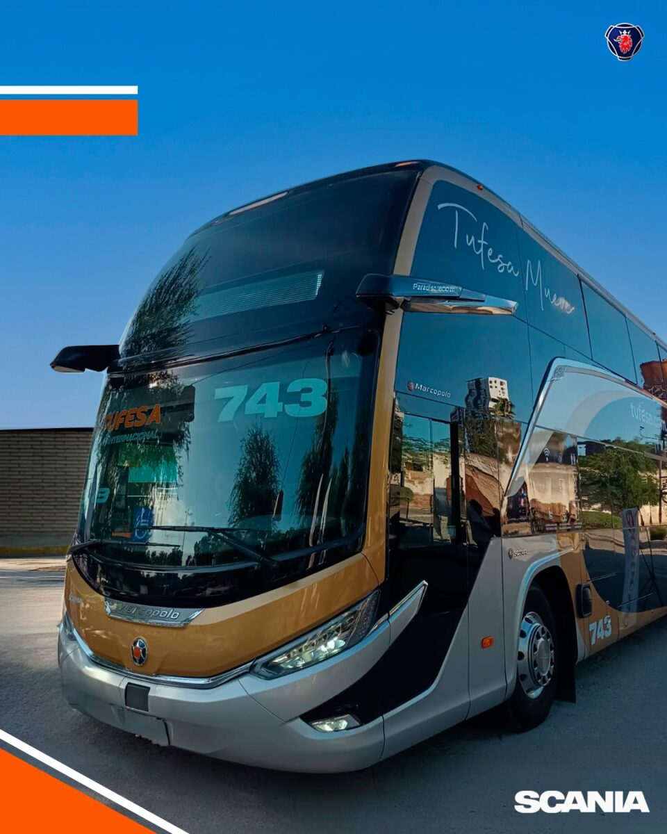 Scania entrega 7 autobuses a Tufesa para su servicio Platinum Internacional DD