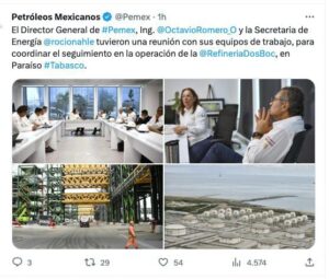 Romero Oropeza y Rocío Nahle alistan operación de refinería Olmeca