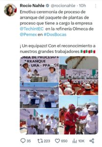 Techint entrega paquete de plantas de proceso de refinería Olmeca