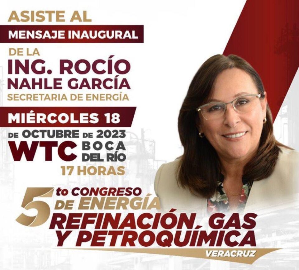 Rocío Nahle inaugurará V Foro de Energía en Veracruz