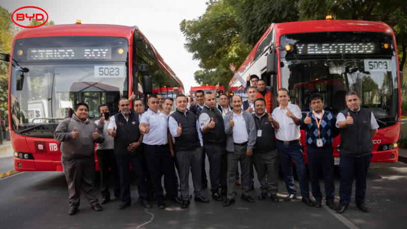 BYD entrega 20 autobuses eléctricos al Gobierno de la Ciudad de México 