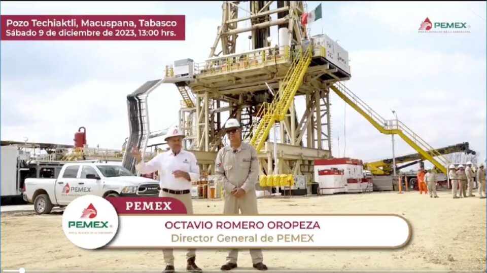 Pemex estima incorporar 90 millones de barriles de petróleo desde Techiaktli