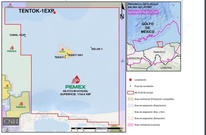 Pemex invertirá 83 mdd para evaluar el descubrimiento del pozo Tentok-1EXP