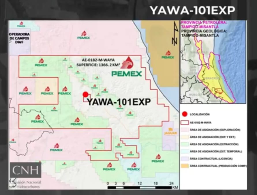 Pemex invertirá 9.0 mdd en perforación del pozo Yawa-101EXP