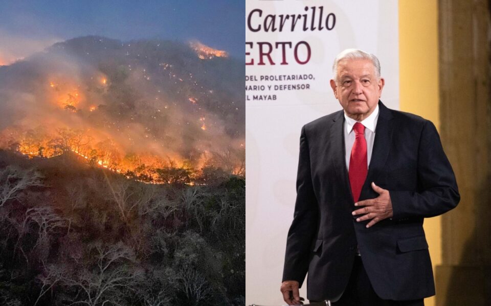 6,000 elementos de las Fuerzas Armadas atienden incendios forestales: AMLO