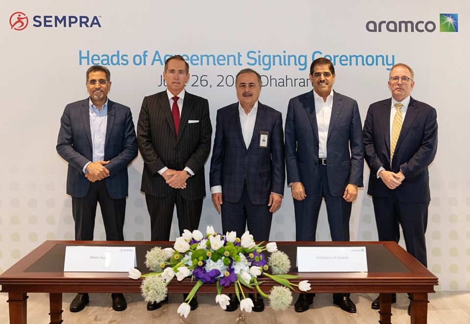 Aramco y Sempra anuncian un acuerdo de GNL desde Port Arthur LNG Fase 2