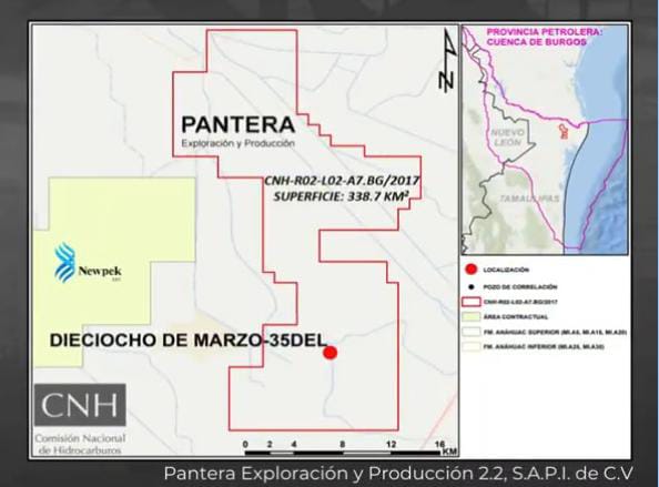 Pantera Exploración y Producción invertirá 3.3 mdd para perforar pozo Dieciocho de Marzo35DEL