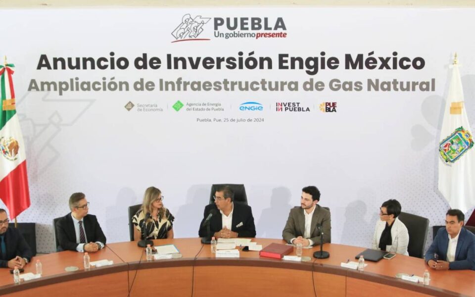 Engie México invertirá 1,195 mdp en infraestructura de gas natural en Puebla