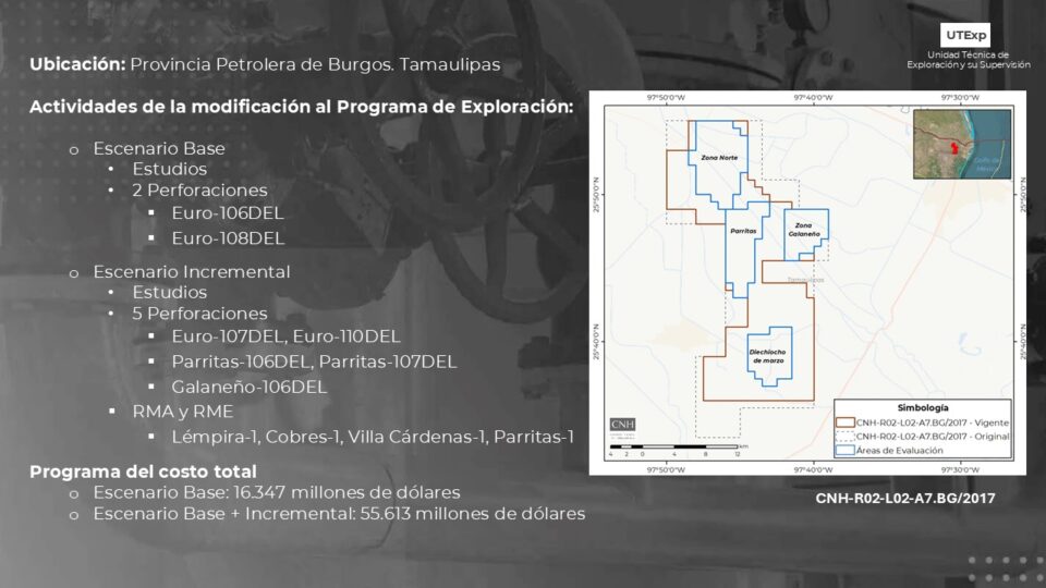 Aprueban a Pantera E&P plan de evaluación para campos Zona Norte, Galaneño y Parritas