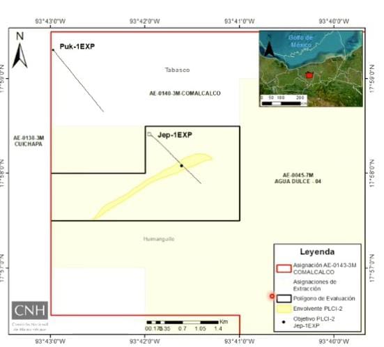 La Comisión Nacional de Hidrocarburos (CNH) aprobó a Pemex el programa de evaluación referente al descubrimiento del pozo Jep-1EXP.