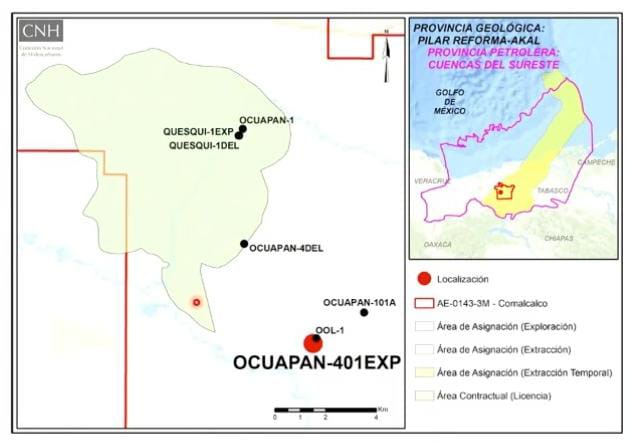 Pemex invertirá 53 mdd en perforación de pozo Ocuapan-401EXP