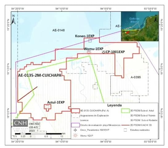 Pemex actualiza plan de exploración en Cuichapa; estima invertir 135.88 mdd