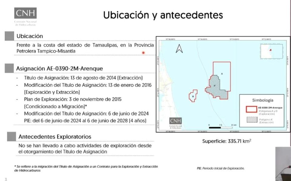 Pemex invertirá 52 mdd en plan de exploración en campo Arenque en aguas someras