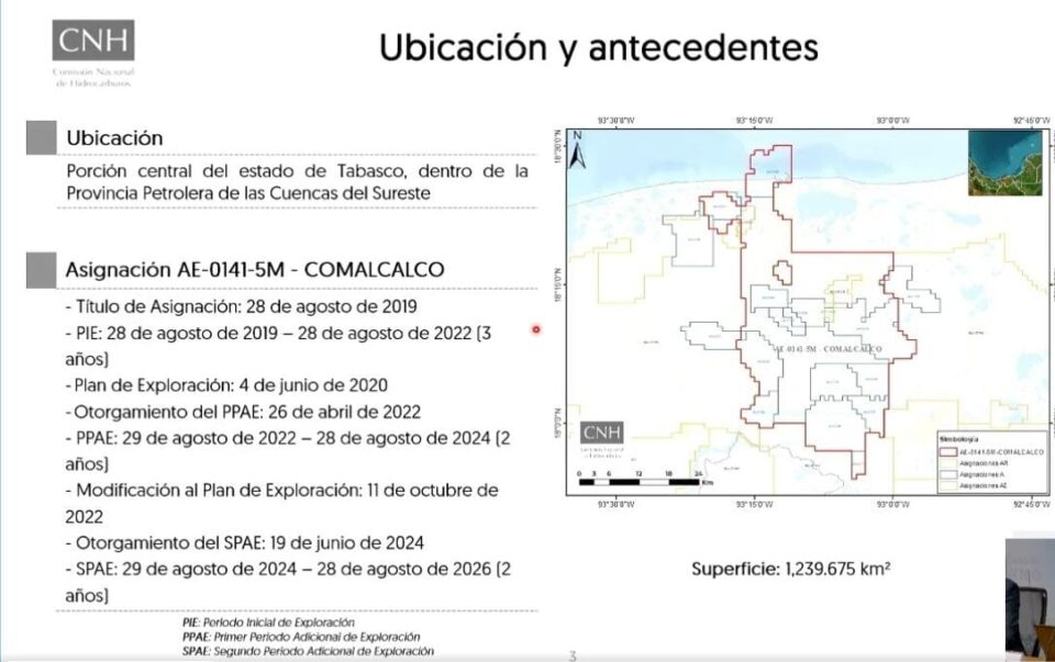 Pemex invertirá 101 mdd en plan de exploración en Comalcalco