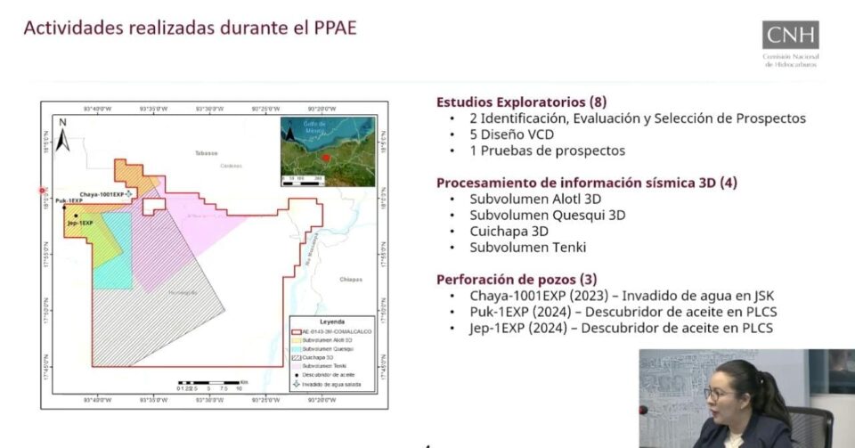 Pemex invertirá hasta 272 mdd para explorar la Asignación AE-0143-3M-Comalcalco