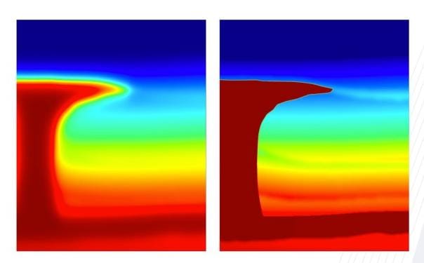 Imagen de energía en la atenuación de los artefactos de baja frecuencia