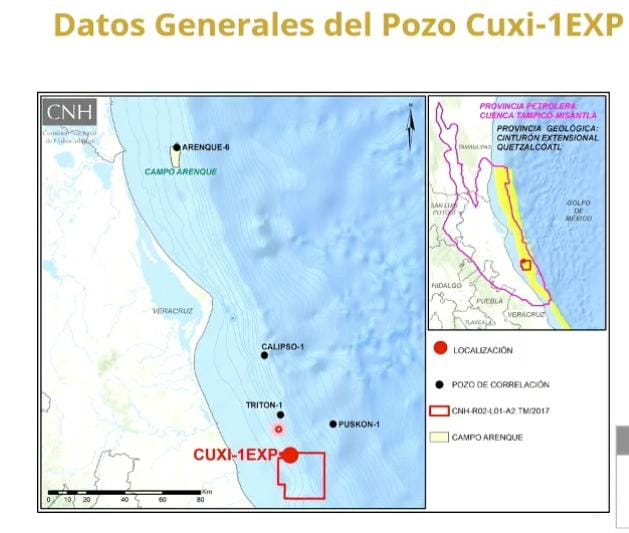 Aprueban a Pemex perforación del pozo Cuxi-1EXP en aguas someras