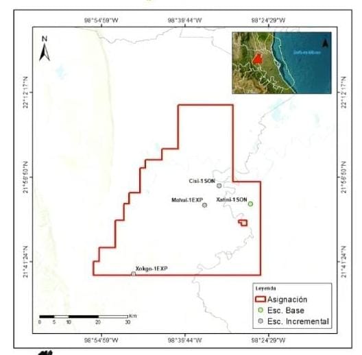 La Comisión Nacional de Hidrocarburos (CNH) aprobó a Pemex la actualización del plan de exploración del Campo Castaña.