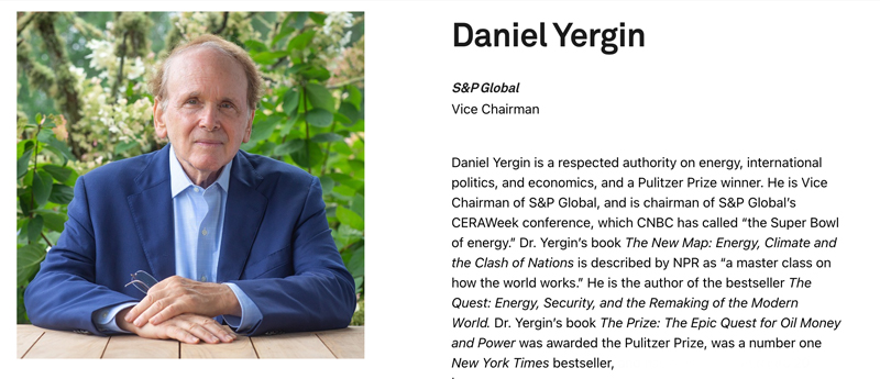 Daniel Yergin, vicepresidente de S&P Global