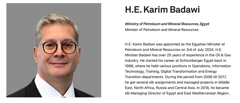 Karim Badawi, del Ministry of Petroleum and Mineral Resources de Egipto