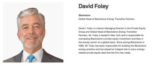 David Foley, Global Head en Blackstone Energy Transition Partners