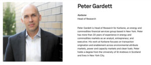 Peter Gardett, Head of Research en Karbone