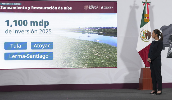 Sheinbaum anuncia inversiones de 30,885 mdp para 37 proyectos hídricos en México