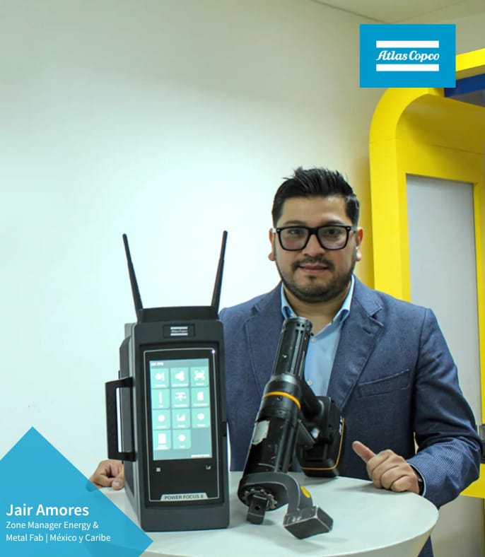 Atlas Copco lanza su estrategia 2025-2027: Conectividad en Torque y Tensionado dentro del Campo Energético: Jair Amores
