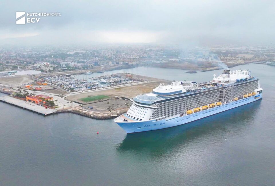 Hutchison Ports ECV recibe al crucero Ovation of the Seas, el más grande en atracar en la historia del puerto de Ensenada