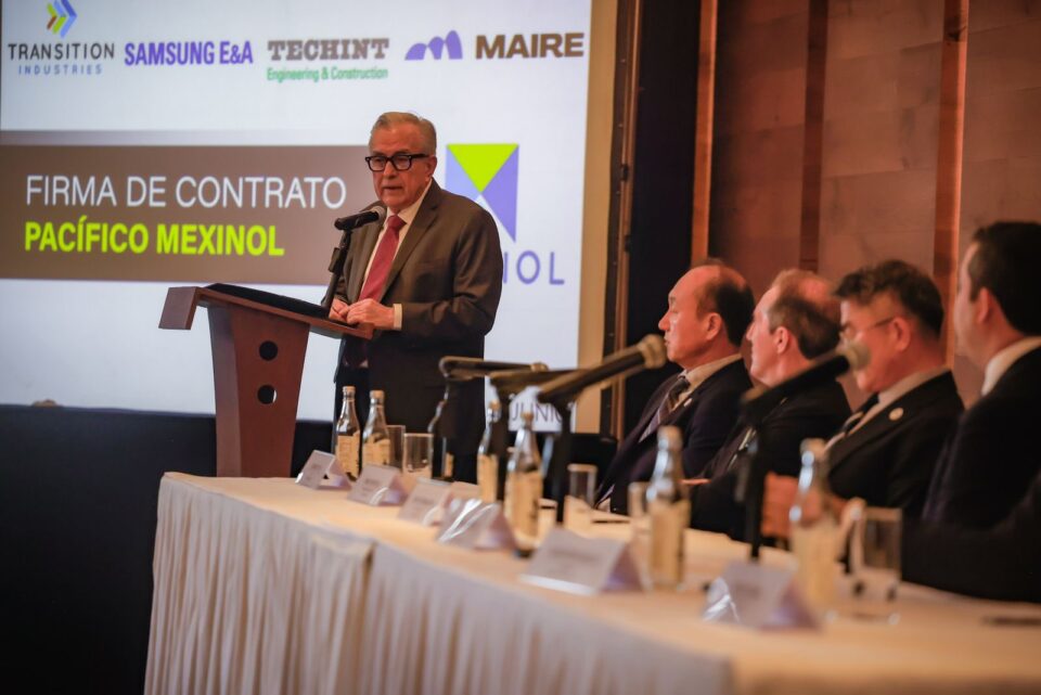 Invertirán 3,300 mdd para desarrollar proyecto Pacífico Mexinol en Sinaloa