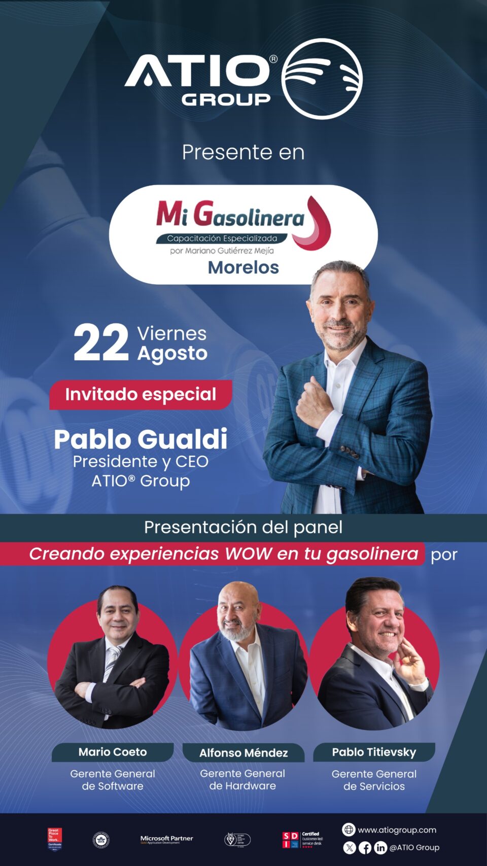Ofrecerán gasolineras de Morelos Experiencias WOW con ATIO®️ Group