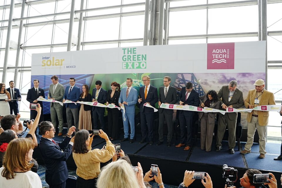 Inauguran Intersolar México 2025, The GREEN Expo® y Aquatech México con enfoque en transición energética