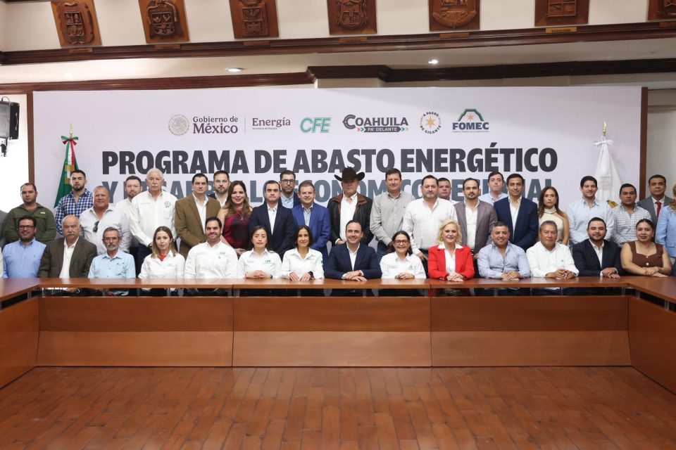 SENER y CFE Impulsan proyectos estratégicos en la región carbonífera de Coahuila