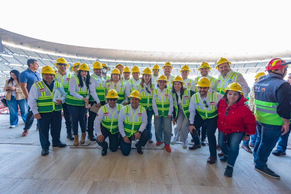 CFE e ICA supervisan infraestructura eléctrica del Estadio Azteca rumbo al Mundial 2026