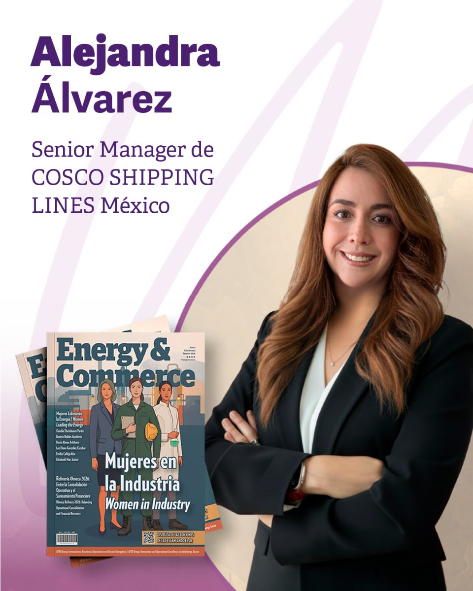 Alejandra Álvarez, Senior Manager de COSCO SHIPPING LINES México La primer mujer mexicana en ser madrina de un barco asiático