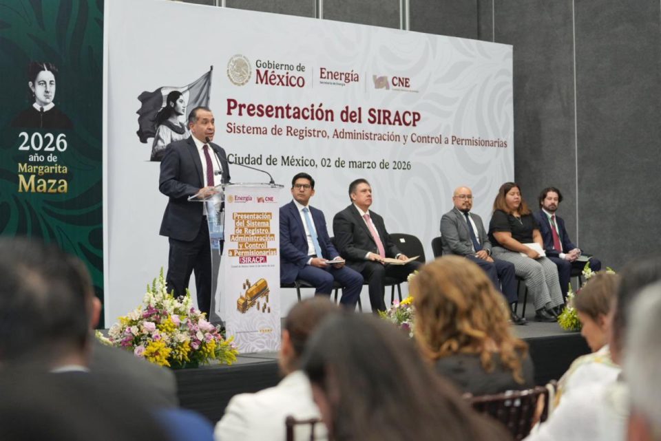 La Secretaría de Energía presentó este día el Sistema de Registro, Administración y Control a Permisionarias (SIRACP), una nueva herramienta tecnológica